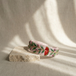 Watermelon-olives headband